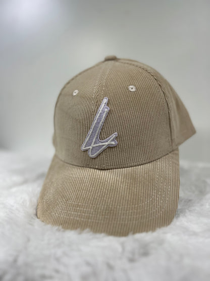 Beige Corduroy Cap