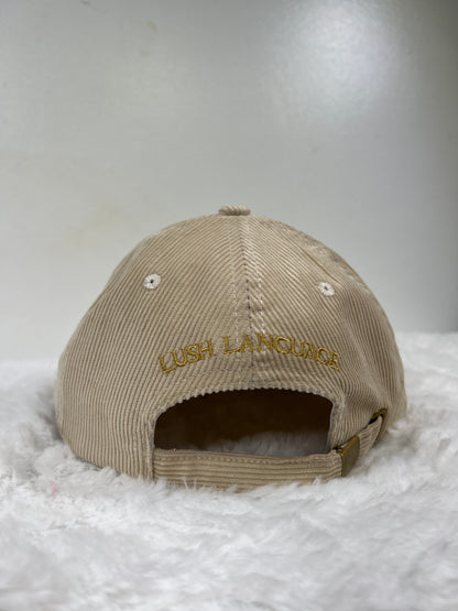 Beige Corduroy Cap