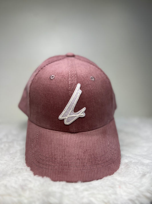 Pink Corduroy Cap